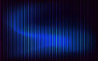 Glowing blue vertical lines abstract light pattern background texture neon shine