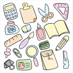 Modern Office Desk Setup with Essential Supplies