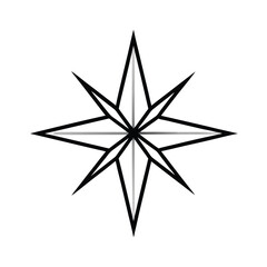 Obraz premium compass rose vector