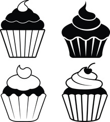 Cupcake Icon Set