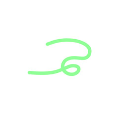 doodle vibrant green