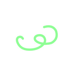 Obraz premium doodle vibrant green