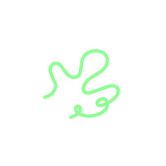 doodle vibrant green