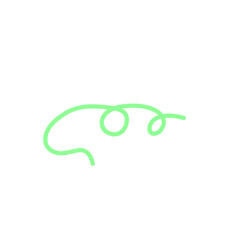 doodle vibrant green