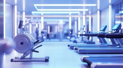 Modern Fitness Center: Serenity and Wellness in a Luxurious Gym