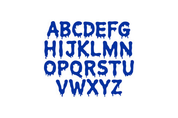 SapphireDrip - Dripping Gothic Font Vector