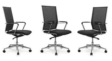 Sleek Mesh Office Chair: 360� View AI Generated