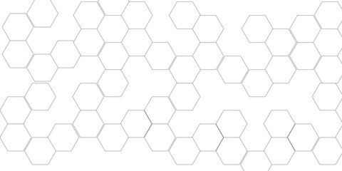Naklejka premium White Hexagonal Background. Luxury White Pattern. Vector Illustration. 3D Futuristic abstract honeycomb mosaic white background geometric mesh cell texture wallpaper.