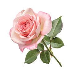 Fototapeta premium pink rose isolated on white background