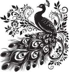 feather, graphic, silhouette, tail, wing, bird, isolated, tropical, nature, symbol