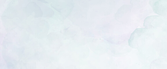 Vector soft blue watercolor abstract background. 
