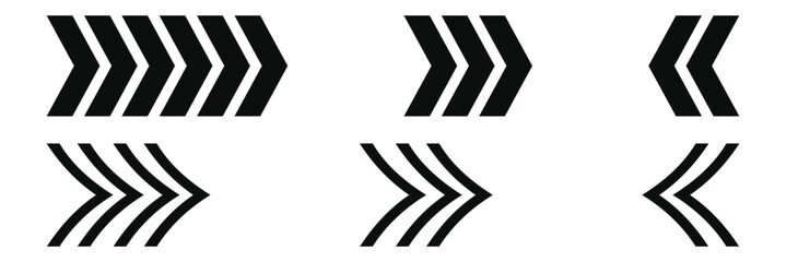 Arrow chevron icon Vector flat thin line illustration