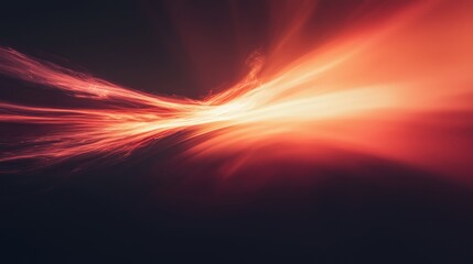 Fototapeta premium Fiery Sunset Rays: A Celestial Canvas