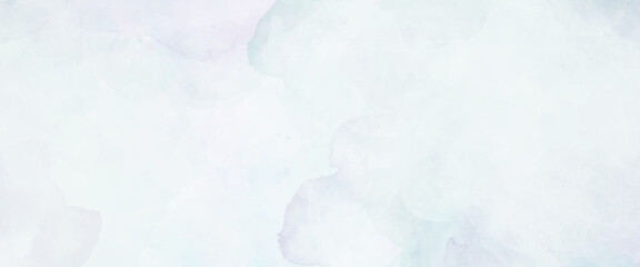 Vector soft blue watercolor abstract background. 