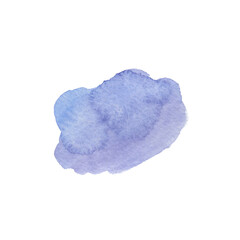 Bright lilac watercolor stroke for freshness