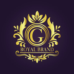  luxury gold logo concept