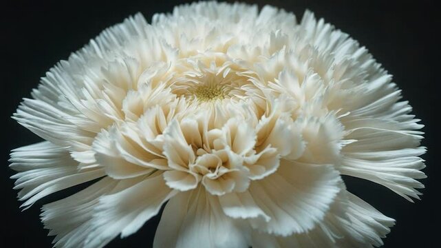 Isolated white carnation daisy petal