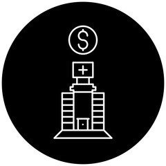 hospital business icon design