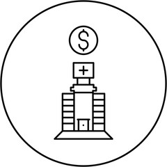 hospital business icon design