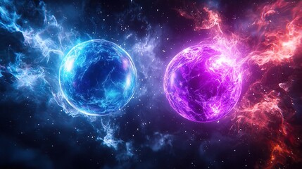 Obraz premium Classical Bit vs Quantum Qubit Educational Infographic for STEM Learning