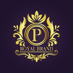  luxury gold logo concept