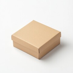 A blank kraft paper box mockup