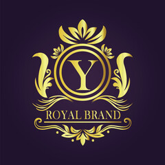  luxury gold logo concept