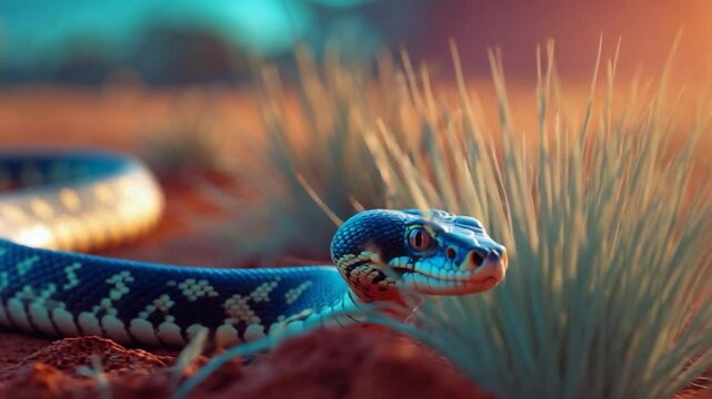 An uncommon Woma Python found in the outback.