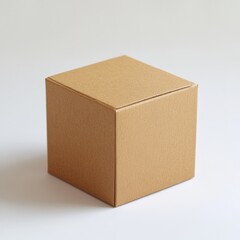 A blank kraft paper box mockup