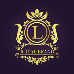  luxury gold logo concept