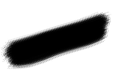 Ink brush stock isolated on transparent background, PNG file