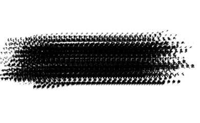 Ink brush stock isolated on transparent background, PNG file