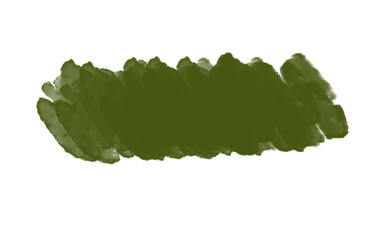 Ink brush stock texture isolated on transparent background, PNG file