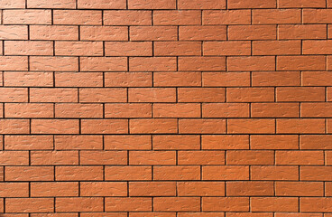 A high-resolution image of a rustic red brick wall. 