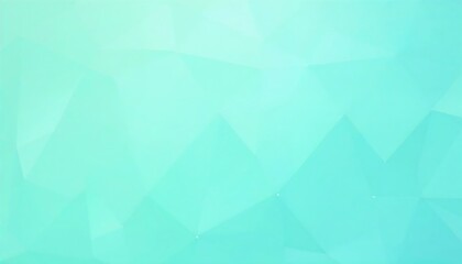 Obraz premium Abstract Turquoise Low Poly Background with Geometric Triangular Pattern