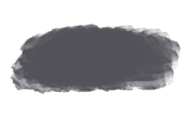 Ink brush stock texture isolated on transparent background, PNG file