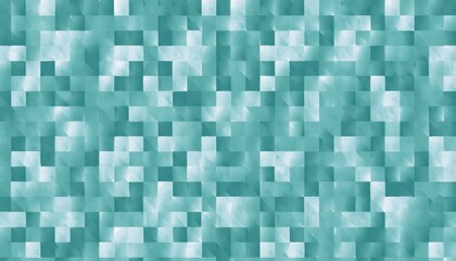 Fototapeta premium abstract turquoise geometric square pattern background for digital design, web textures, wallpapers, and modern branding