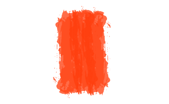 Ink brush stock texture isolated on transparent background, PNG file