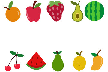 Fruits Vector Illustration