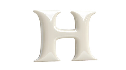 Striking contrast, a minimalist design of the letter 'h' on black background