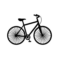 Fototapeta premium Bike Silhouette vector illustration