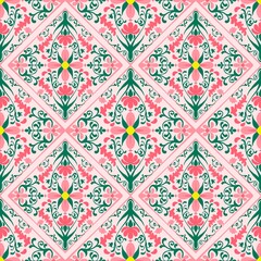 vector seamless pattern with flowers