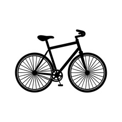Fototapeta premium Bike Silhouette vector illustration