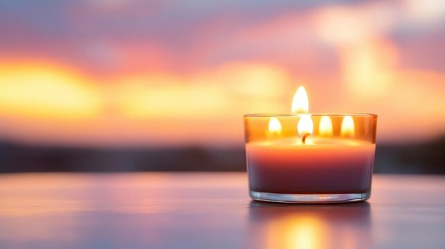 A candlelight vigil scene with silhouettes and warm spiritual tones