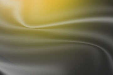 Abstract yellow and grey flowing fabric texture.