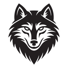 tribal tattoo wolf designs. Vector Black silhouettes. with white background