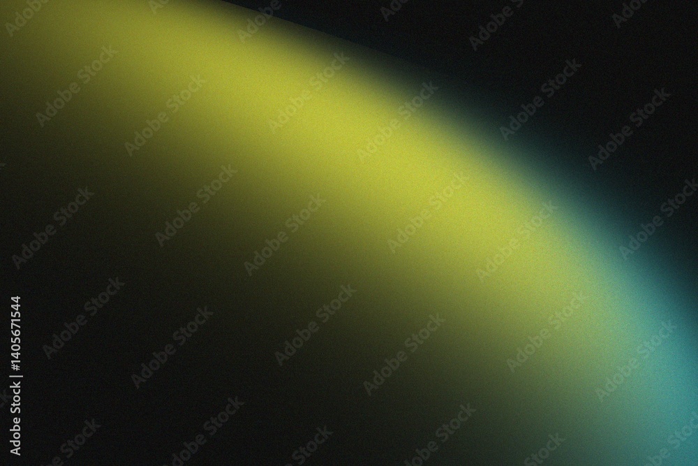 Poster abstract gradient background with yellow and teal hues.
