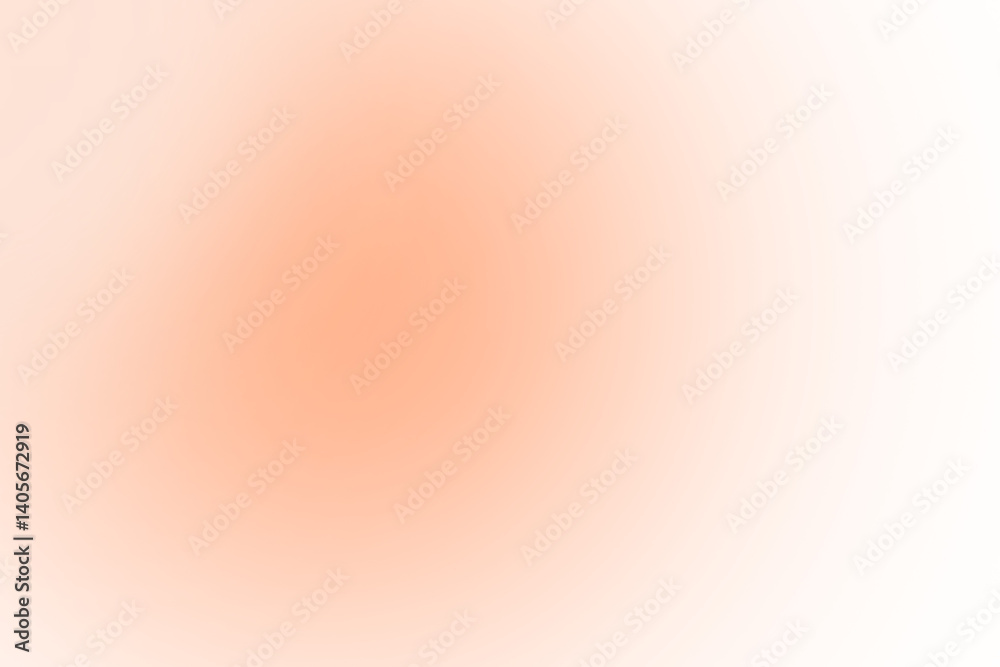 Poster abstract orange radial gradient transparent background.
