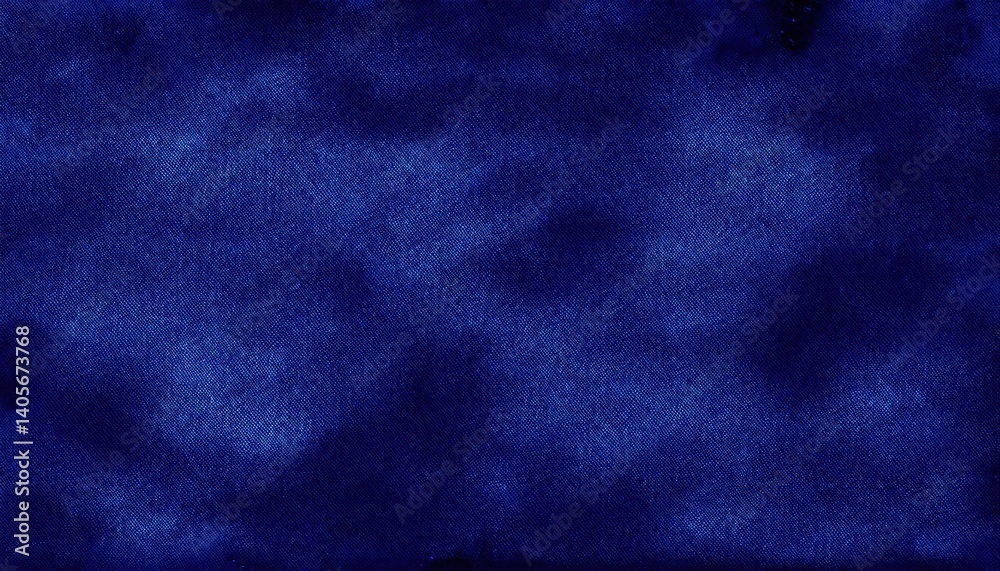 Poster deep indigo denim fabric texture with cloudy dye pattern for backgrounds, textile mockups, print templates, web design

