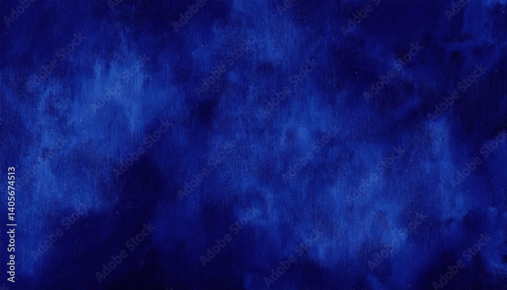 Poster deep indigo denim fabric texture with cloudy dye pattern for backgrounds, textile mockups, print tem